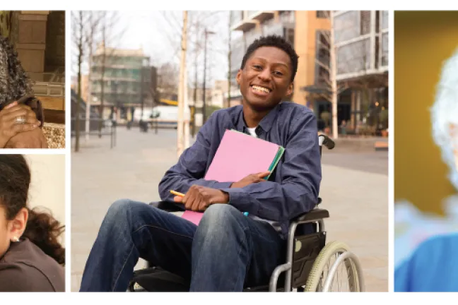 Diverse older and disabled people