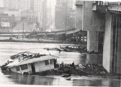 Damage from 1964 Christmas Flood