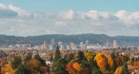 Skyline of Portland